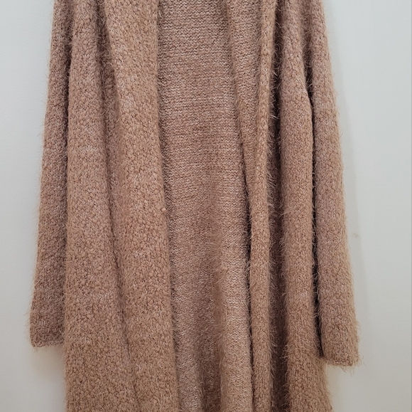 Soft Surroundings knit pink hooded cardigan - Picture 8 of 10